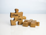 Puzzle - Eiche - 2 Teile Personalisierbar