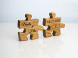 Puzzle - Eiche - 2 Teile Personalisierbar