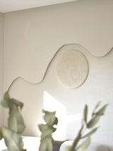 Mond aus Gips - 3D Relief Wanddekoration Exklusives Design